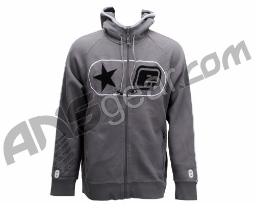 Planet Eclipse Men's B2 Zip Up Hooded Sweatshirt - Grey