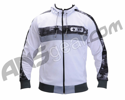 Planet Eclipse Men's Camo Hooded Sweatshirt - White