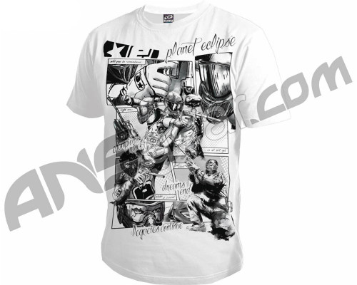 Planet Eclipse Men's 2011 Comic T-Shirt - White