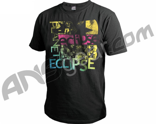 Planet Eclipse Men's 2011 Grunge T-Shirt - Spectrum Black