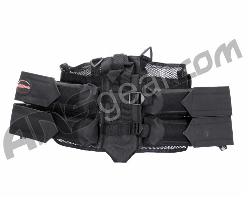 PMI Deluxe Mesh 4+1 Horizontal Paintball Harness - Black
