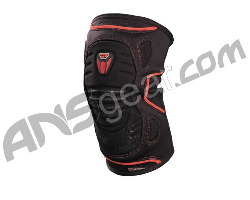 Proto 2008 Paintball Knee Pads - Black/Red
