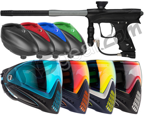 Proto Maxxed Rize Gun, Dye I4 Mask & Dye LTR Loader - Black/Grey