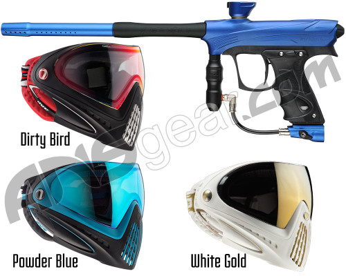 Proto Maxxed Rize Gun w/ Dye I4 Mask Combo Kit - Blue/Black