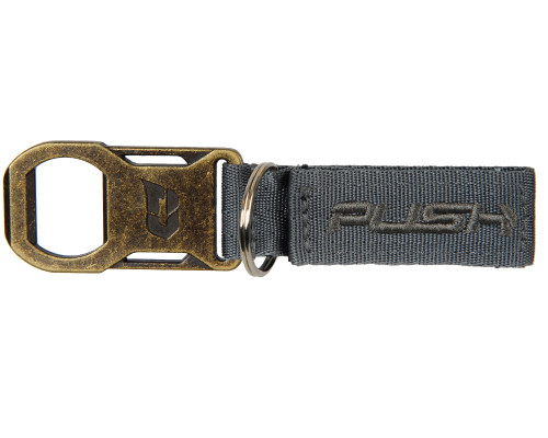 Push Division Bottle Opener/Key Chain - Grey