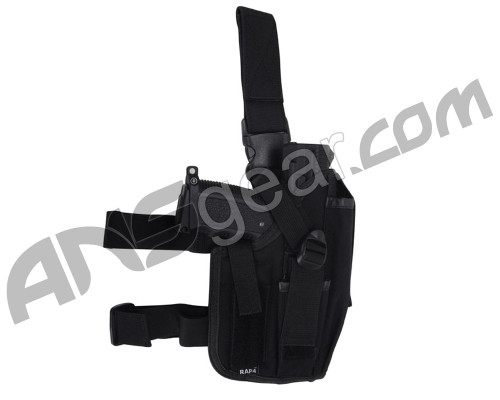 RAP4 Tippmann TiPX Paintball Pistol Leg Holster - Right Hand - Black