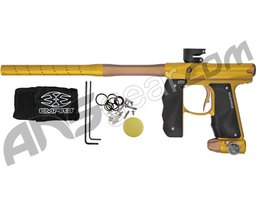 Refurbished - Empire Mini GS Paintball Gun w/ 2 Piece Barrel - Dust Gold/Dust Orange (016-0429)
