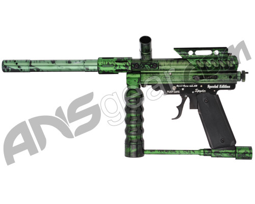 Refurbished - Kingman Spyder Special Edition Semi-Auto Paintball Gun - Green Splash (016-0136)