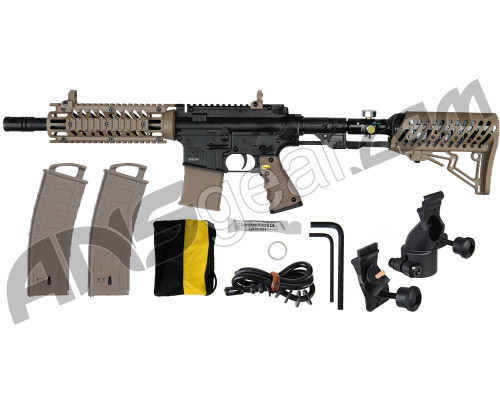 Refurbished - Tippmann TMC Paintball Gun w/ Air-Thru Adjustable Stock - Black/Tan (016-0263)