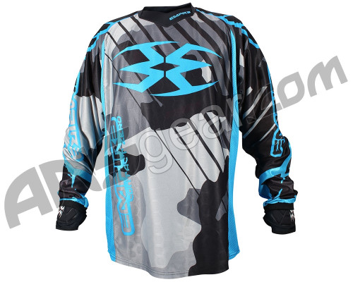 Refurbished - Empire 2016 Contact Zero F6 Paintball Jersey - Grey/Blue - Large (010-0003)