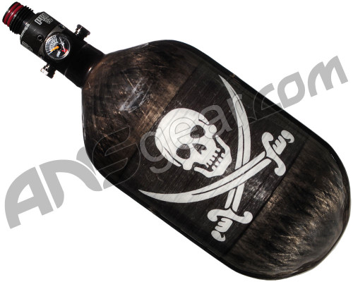 Refurbished - Ninja Lite Carbon Fiber Air Tank - 68/4500 w/ Pro V2 Series Regulator - SE Jolly Roger (031-0073)