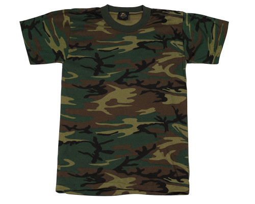 Rothco Kids Long Sleeve Camo T-Shirt - Woodland Camo Other M