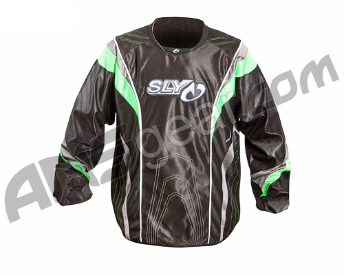 2012 Sly Pro-Merc S12 Paintball Jersey - Neon Green