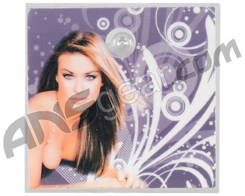 #6 Stinger Paintball Designs Halo Too/Halo B Back Plate - Carmen Electra 1 - Grey