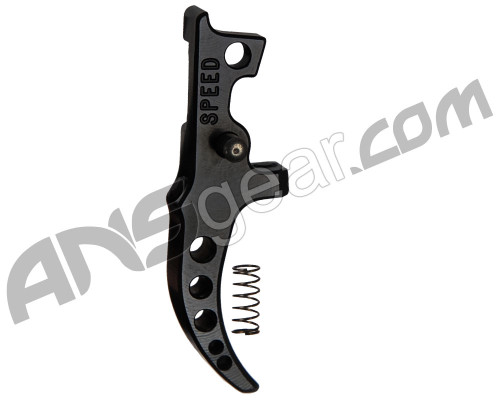 Speed Airsoft HPA M4 Curved Tunable Trigger - Black (SA5003)