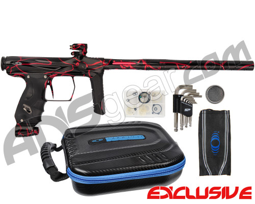 SP Shocker AMP Electronic Paintball Gun - Black w/ Red Splash