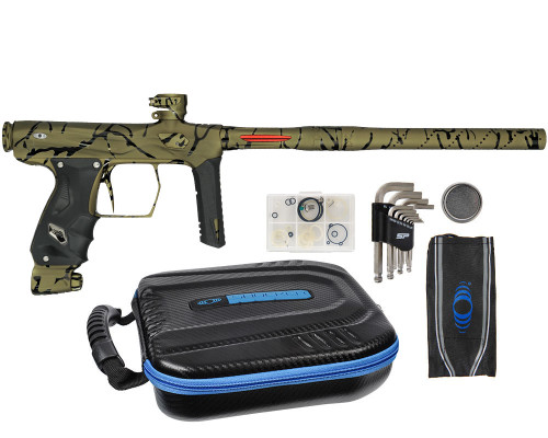 SP Shocker AMP Electronic Paintball Gun - Dust Olive w/ Black Splash