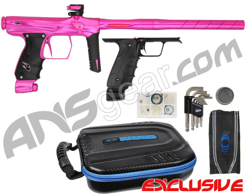 SP Shocker AMP Electronic Paintball Gun w/ Black Mechanical Frame - Polished Pink/Polished Pink