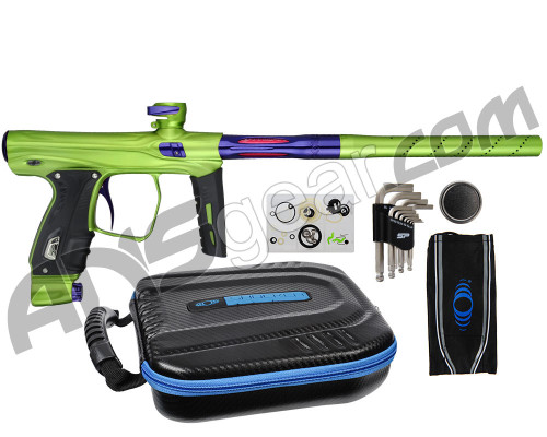 SP Shocker XLS Paintball Gun - Slime w/ Purple Accents