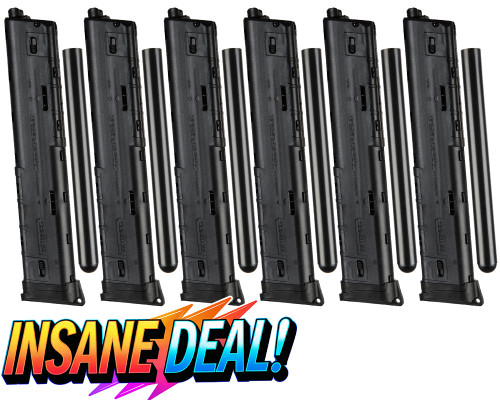 6 Pack Stark Pursuit 20 Round ZetaMag Gen 3 - TiPX/TPX - Black