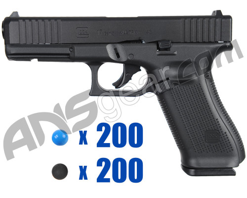 T4E .43 Cal Foxtrot Training Pistol Paintball Package Kit - Glock G17 Gen 5 (First Edition)