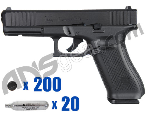 T4E .43 Cal Juliet Training Pistol Paintball Package Kit - Glock G17 Gen 5 (First Edition)