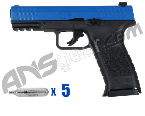 T4E .43 Cal Uniform Training Pistol Paintball Package Kit - TPM1 - Blue/Black