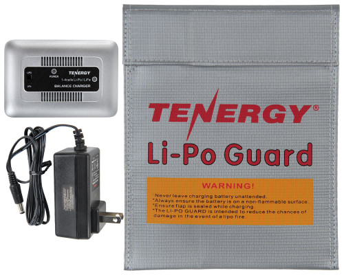 Tenergy Card: LiPo/LiFePO4 Balance 1A Battery Pack Charger For 1S to 4S w/ Power Supply