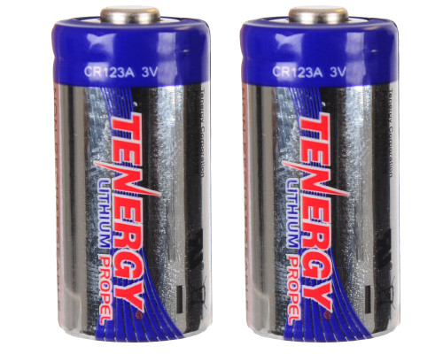 Tenergy Propel CR123A Lithium Battery With PTC Protected (2 pcs)