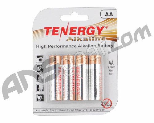 Tenergy AA Size Alkaline Batteries (4 Pack)