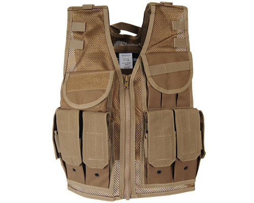 Tippmann Tactical Airsoft Vest - Coyote Tan (69129)