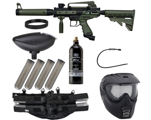 Tippmann Cronus Tactical Epic Paintball Gun Package Kit - Olive/Black