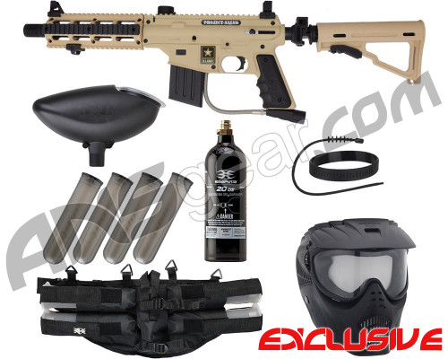 Tippmann US Army Project Salvo Epic Paintball Gun Package Kit