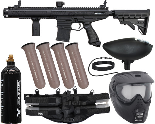 Tippmann Stormer Elite Dual Fed Epic Paintball Gun Package Kit