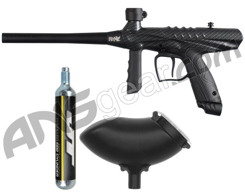 Tippmann Gryphon FX Paintball Gun Bonus Pack w/ 90g Disposable Co2 Tank - Carbon Fiber