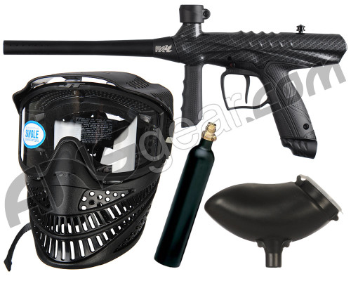 Tippmann Gryphon FX Paintball Gun Power Pack w/ 9oz Reusable Co2 Tank - Carbon Fiber