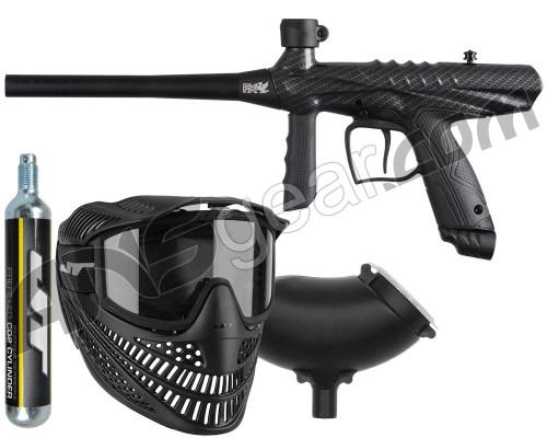 Tippmann Gryphon FX Paintball Gun Power Pack w/ 90g Disposable Co2 Tank - Carbon Fiber