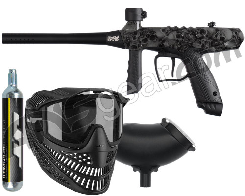 Tippmann Gryphon FX Paintball Gun Power Pack w/ 90g Disposable Co2 Tank - Skull