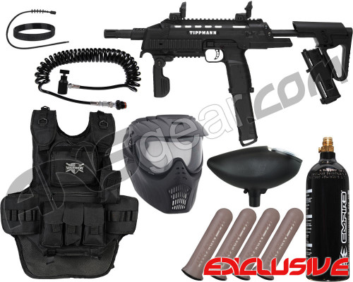 Tippmann Tactical Compact Rifle (TCR) Heavy Gunner Paintball Gun Package Kit