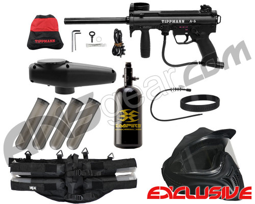 Tippmann A5 E Legendary Paintball Gun Package Kit