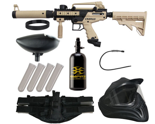 Tippmann Cronus Tactical Legendary Paintball Gun Package Kit - Tan/Black