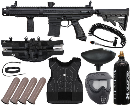 Tippmann Stormer Elite Dual Fed Light Gunner Paintball Gun Package Kit