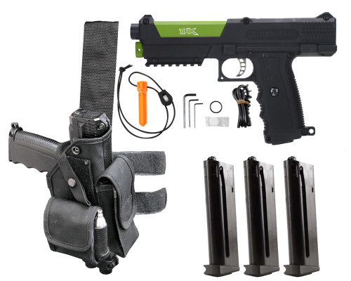 Tippmann TiPX Trufeed Deluxe Pistol Kit - Black/Sour Apple