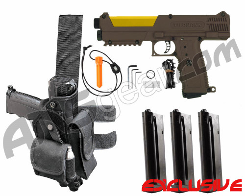 Tippmann TiPX Trufeed Deluxe Pistol Kit - Coyote Brown/Dust Yellow
