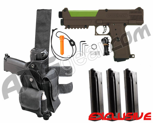 Tippmann TiPX Trufeed Deluxe Pistol Kit - Coyote Brown/Sour Apple