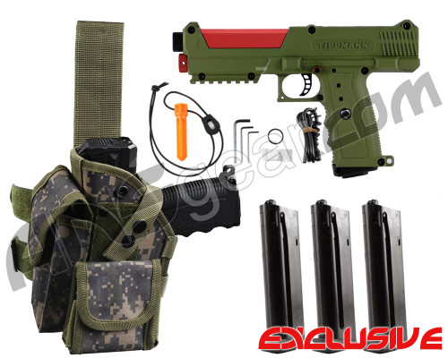 Tippmann TiPX Trufeed Deluxe Pistol Kit - Olive/Dark Lava