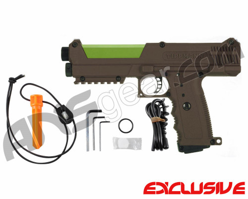 Tippmann TiPX Trufeed Paintball Pistol - Coyote Brown/Sour Apple