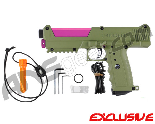 Tippmann TiPX Trufeed Paintball Pistol - Olive/Dust Pink