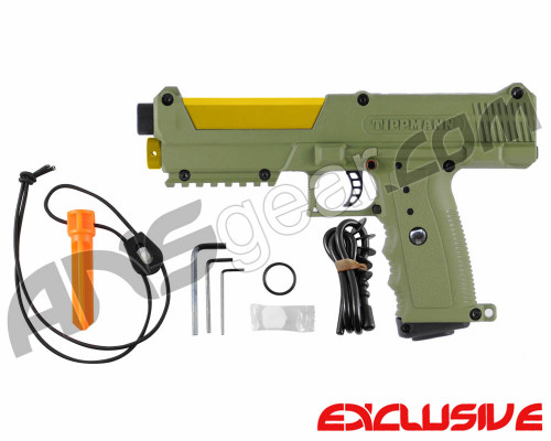 Tippmann TiPX Trufeed Paintball Pistol - Olive/Dust Yellow