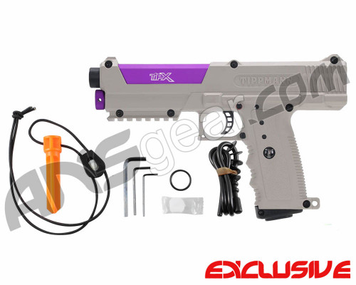 Tippmann TiPX Trufeed Paintball Pistol - Desert Tan/Electric Purple